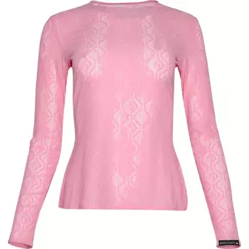 Топ Marine Serre Moonogram Mesh Flock Hight Neck, розовый