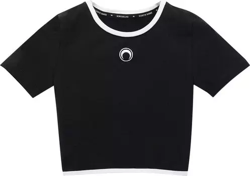 Топ Marine Serre Organic Crop Top 'Black', черный