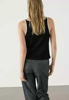 Топ Massimo Dutti, черный