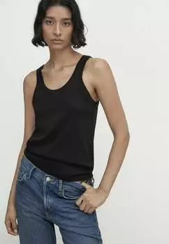 Топ Massimo Dutti, цвет black
