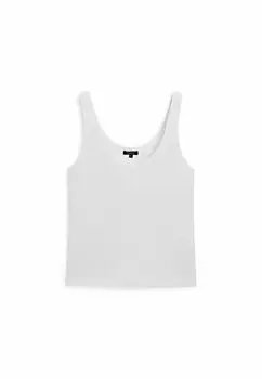 Топ Massimo Dutti, цвет white