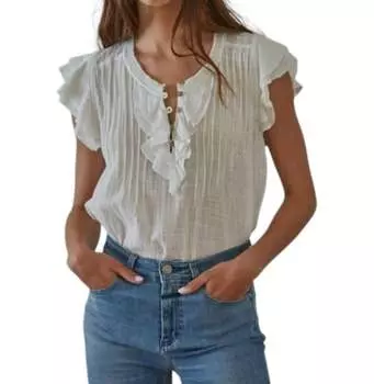 Топ Maude в белом цвете By Together