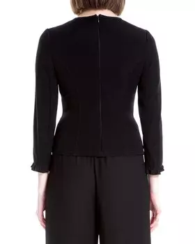 Топ Max Studio из двойного крепа, черный