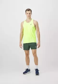 Топ METARUN SINGLET ASICS, флуоресцентный зеленый