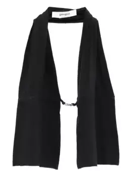 Топ Mia с вырезом халтер и драпировкой Gimaguas, черный