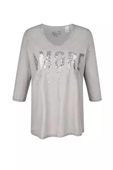 Топ MIAMODA Shirt, светло-серый