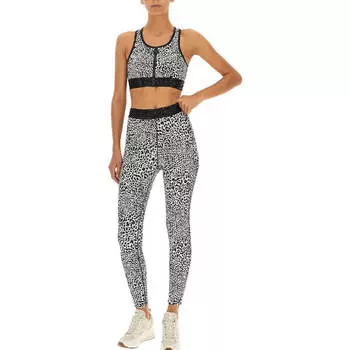 Топ Michael Kors Crop Top With Logo Band, черный/белый
