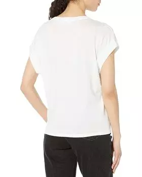 Топ Michael Kors Half N Half Charm Tie Top, белый