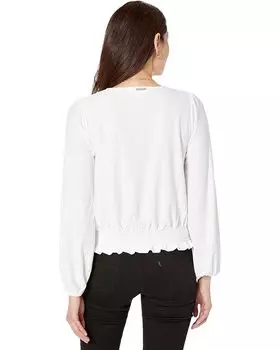 Топ Michael Kors Lace Smock Top, белый