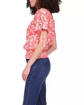 Топ Michael Kors Palm Kimono Top, цвет Sangria