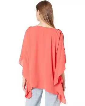 Топ Michael Kors Ring Flutter Top, цвет Sangria