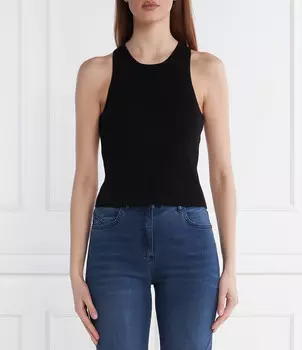 Топ Michael Kors Slim Fit, черный