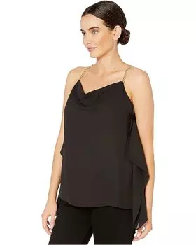 Топ Michael Kors Solid Chain Top, черный