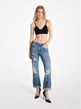 Топ Michael Kors Stretch Knit Bra, черный