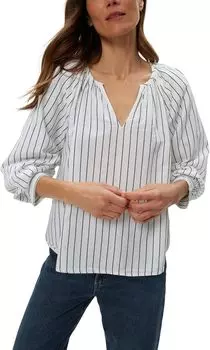 Топ Michael Stars Cleo Notch Neck Top, цвет Navy Stripe