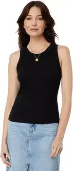 Топ Michael Stars Gina Wide Binding Crop Tank, черный
