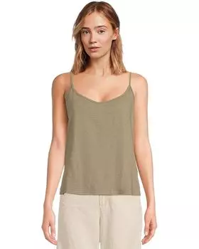 Топ Michael Stars Jaden V-Neck Tank, оливковый