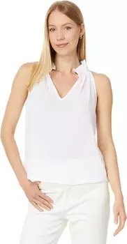Топ Michael Stars Viola Split-Neck Tank, белый