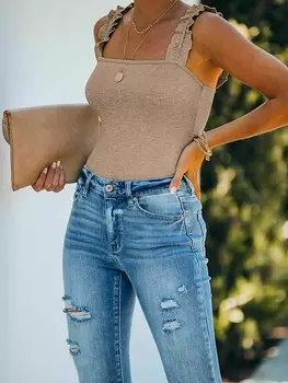 Топ Milan Kiss, серо-коричневый