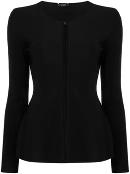 Топ Milano на молнии с длинными рукавами JOSEPH, черный