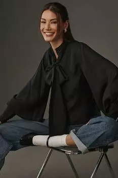 Топ Mille Gigi с завязками, черный