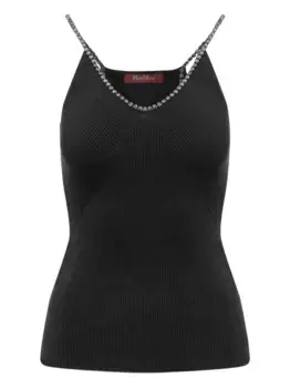 Топ Mina в рубчик MAX MARA, черный