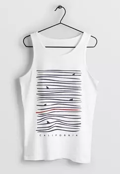 Топ MINIMALISMUS WELLEN MEER AUFDRUCK SOMMER FASHION Neverless, кремовый