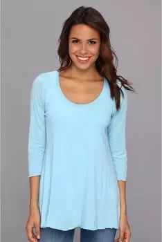 Топ Miraclebody Jeans Bella Hi-Lo Tunic w/ Body-Shaping Inner Shell, цвет Sky
