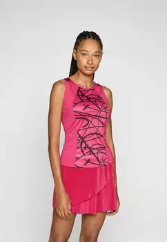 Топ MIRIA PRINTED TOP J.LINDEBERG Sports, бордовый