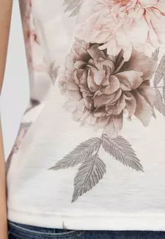Топ MIT ALL OVER BLUMEN Cloud 5ive, белый