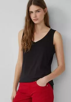 Топ MIT CUT-OUT UND SCHLEIFE s.Oliver, черный