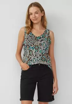 Топ MIT CUT-OUT UND SCHLEIFE s.Oliver, черный