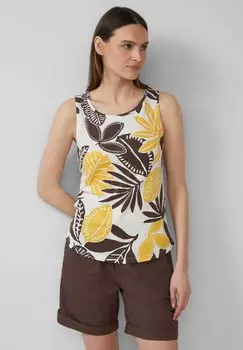 Топ MIT DEKORATIVEM CUT-OUT s.Oliver, кремовый