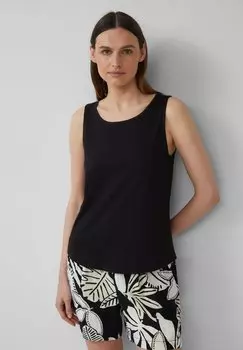 Топ MIT DEKORATIVEM CUT-OUT s.Oliver, черный