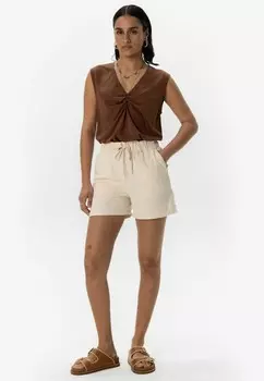 Топ MIT KNOTEN-DETAIL Sissy-Boy, темно-коричневый