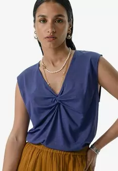 Топ MIT KNOTEN-DETAIL Sissy-Boy, темно-синий