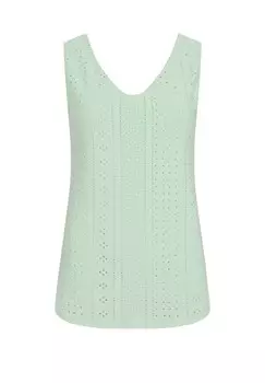Топ MIT LOCHMUSTER UND HINTEN OFFEN IN WICKELOPTIK Cloud 5ive, зеленый