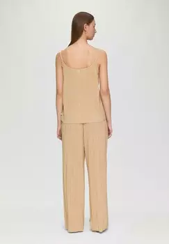 Топ MIT PLISSEEFALTEN QS, бежевый