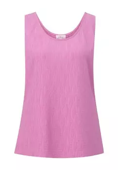 Топ MIT PLISSEEFALTEN s.Oliver, розовый