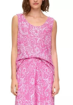 Топ MIT PLISSEEFALTEN s.Oliver, розовый