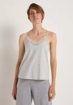 Топ MIT SPITZE GOTS LANIUS, серый