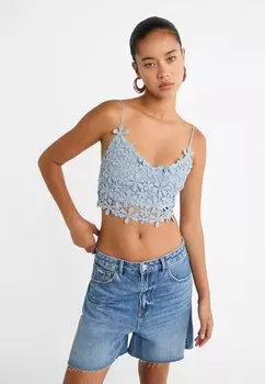 Топ Mit Trgern Stradivarius, светло-голубой