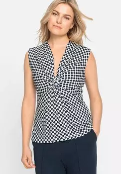 Топ MIT V-AUSSCHNITT Olsen, темно-синий