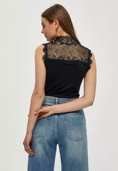 Топ MIVANESSA HIGH NECK Minus, черный