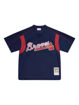 Топ "MLB Atlanta Braves 2003 Chipper Jones" Mitchell & Ness, синий