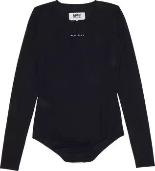 Топ MM6 Maison Margiela Body Suit Top 'Black', черный