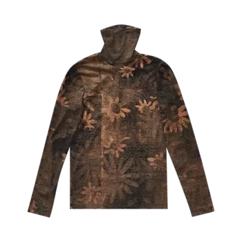 Топ MM6 Maison Margiela Printed Long-Sleeve Turtle Neck 'Black', черный