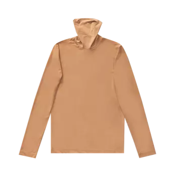 Топ MM6 Maison Margiela Printed Long-Sleeve Turtle Neck 'Camel', коричневый