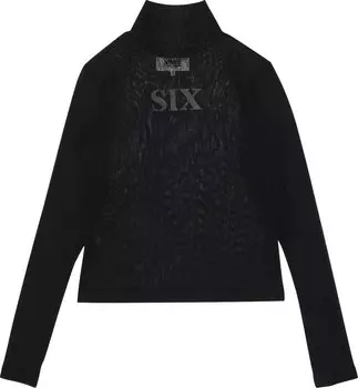 Топ MM6 Maison Margiela Sheer Top 'Black', черный