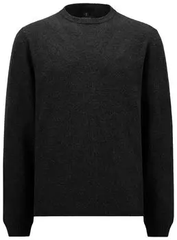 Топ Moncler x Rick Owens Knit Jumbo Round Neck Top 'Black', черный